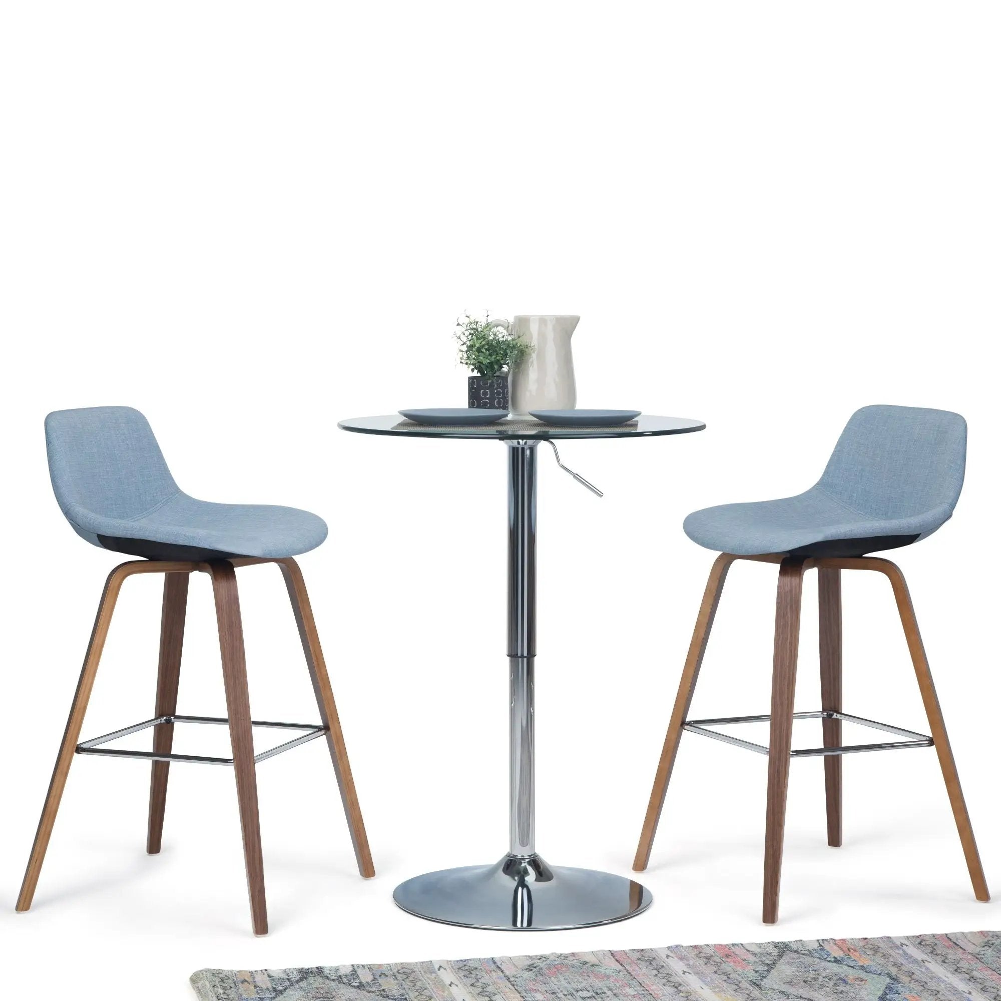 Randolph - Bentwood Multifunctional Counter / Bar Height Stool (Set of 2) by HouseOfZazla
