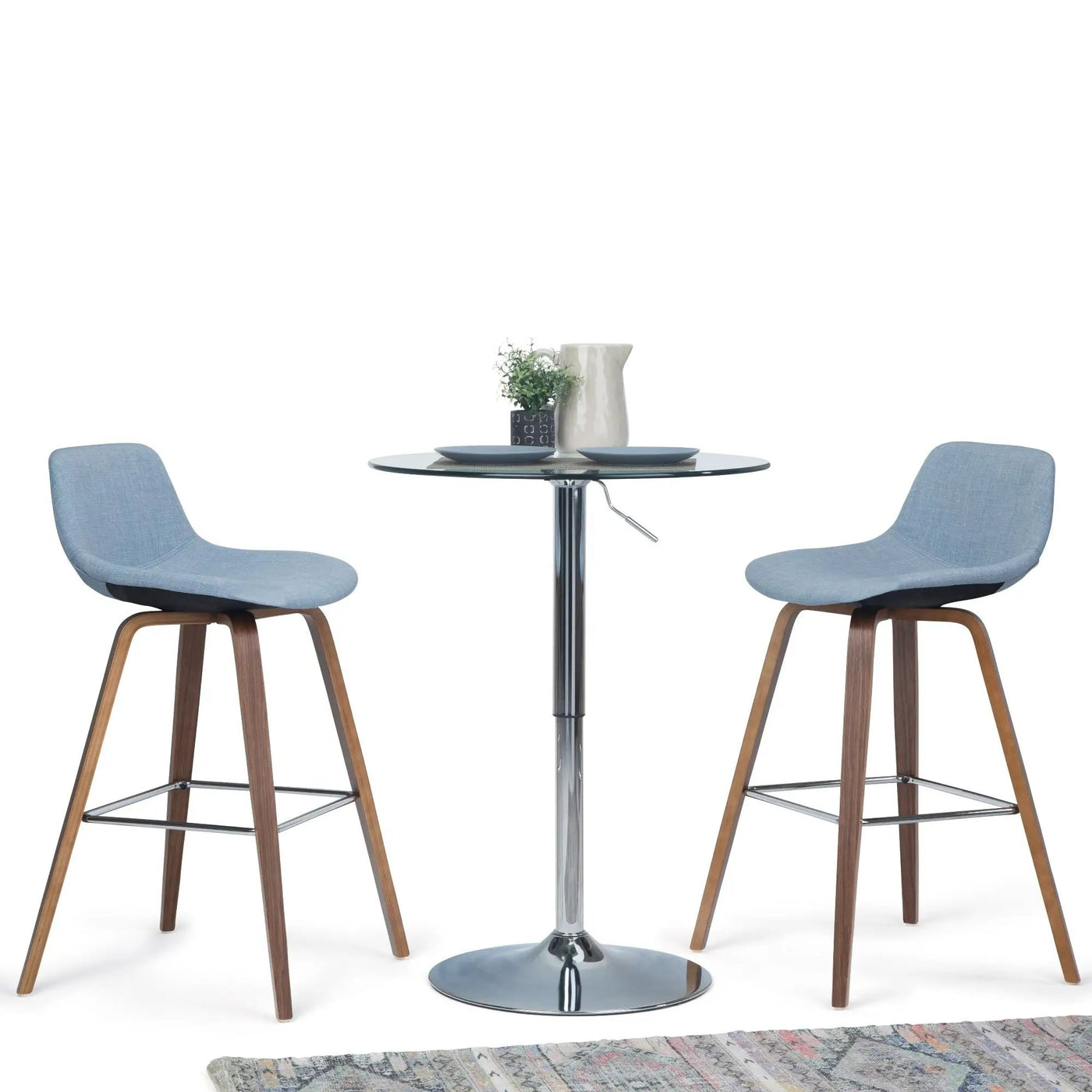Randolph - Bentwood Multifunctional Counter / Bar Height Stool (Set of 2) by Unique Piece Furniture