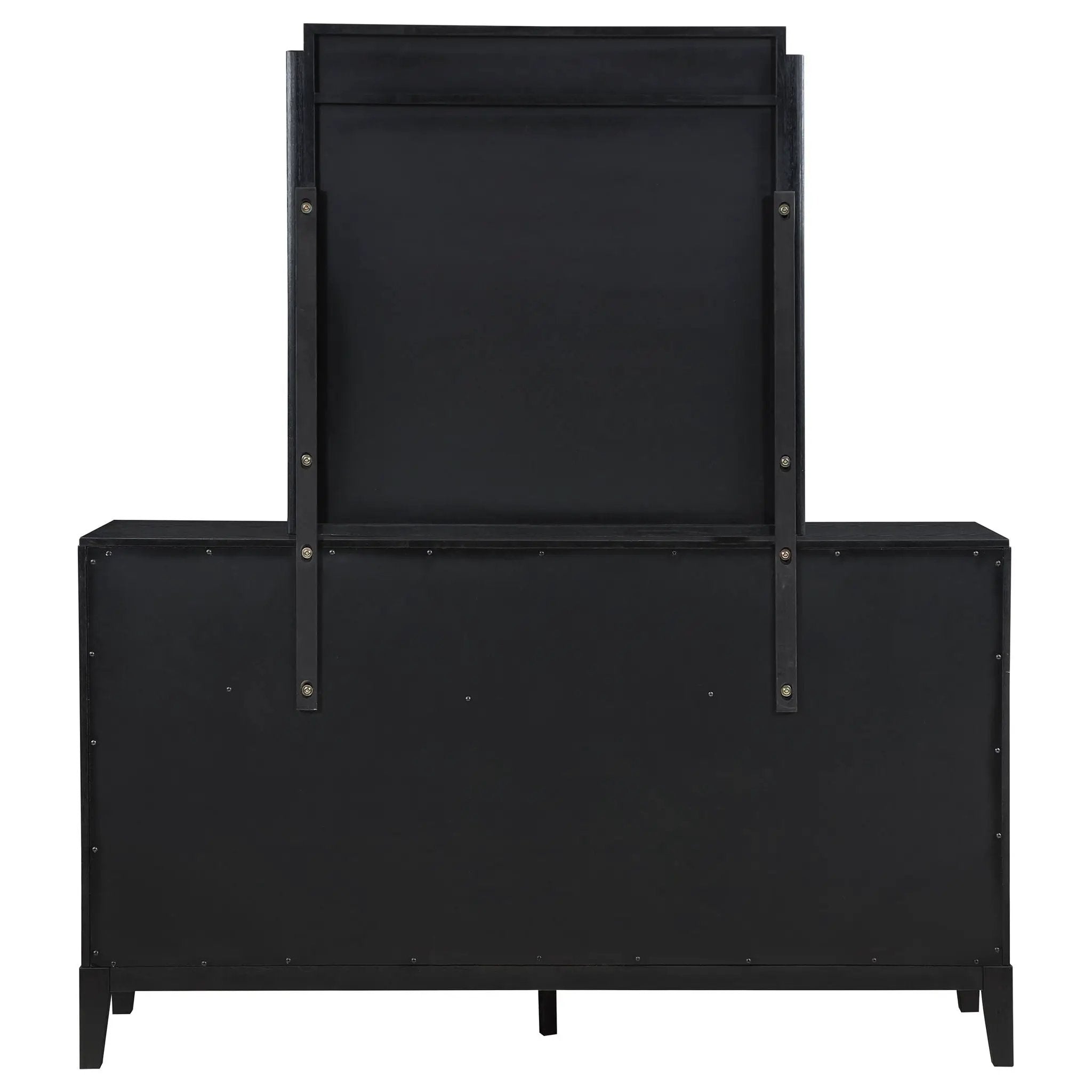 Brookmead 8-drawer Dresser with Mirror Black by Unique Piece Furniture