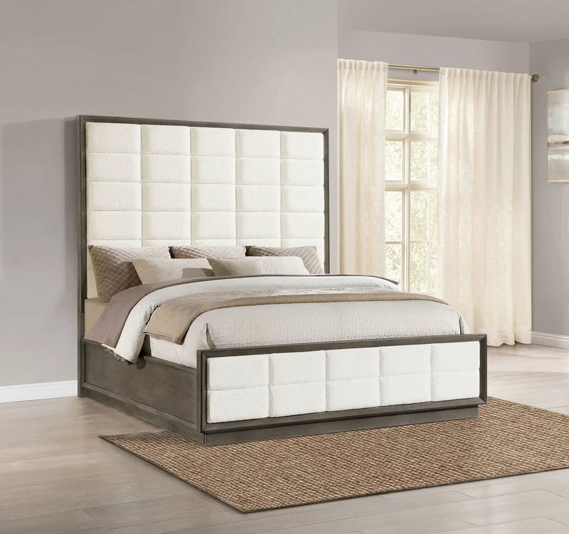Durango 80-inch Eastern King Panel Bed Taupe Oak by Unique Piece Furniture