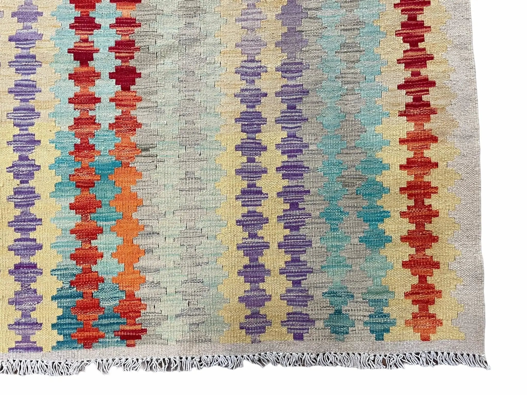 Colorful Kilim Rug 6x8 Multicolor Turkish Kilim Rug 6 x 8 Flat Weave Kilim Playful Anatolian Kilim Wool Kilim New Rug by Jewel Rugs