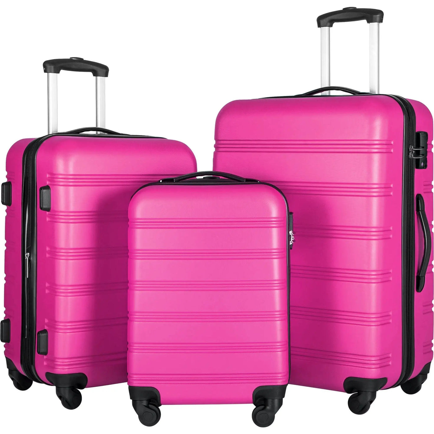 3 Piece Luggage Set Hardside Spinner Suitcase With Tsa Lock 20" 24" 28" Available by HouseOfZazla