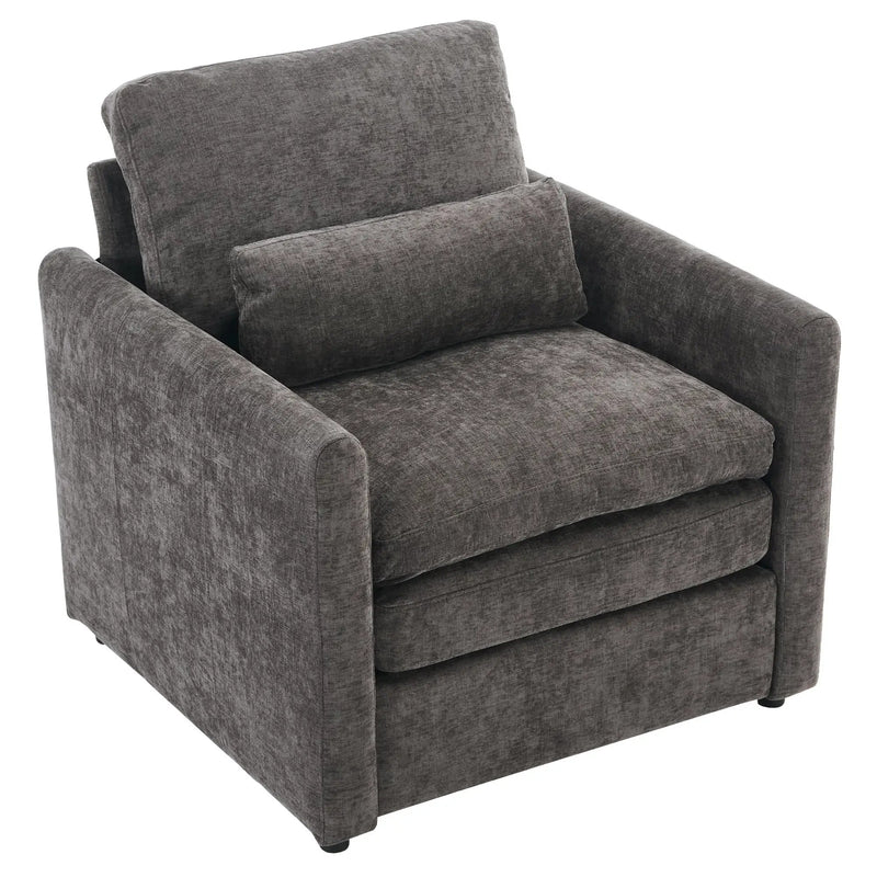 Cozy Upholstered Cushion Armchair For Living Room by HouseOfZazla