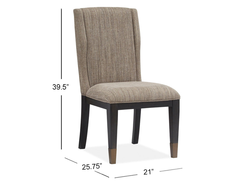 Ryker - Upholstered Host Side Chair (Set of 2) - Homestead Brown, photo 5 of 7