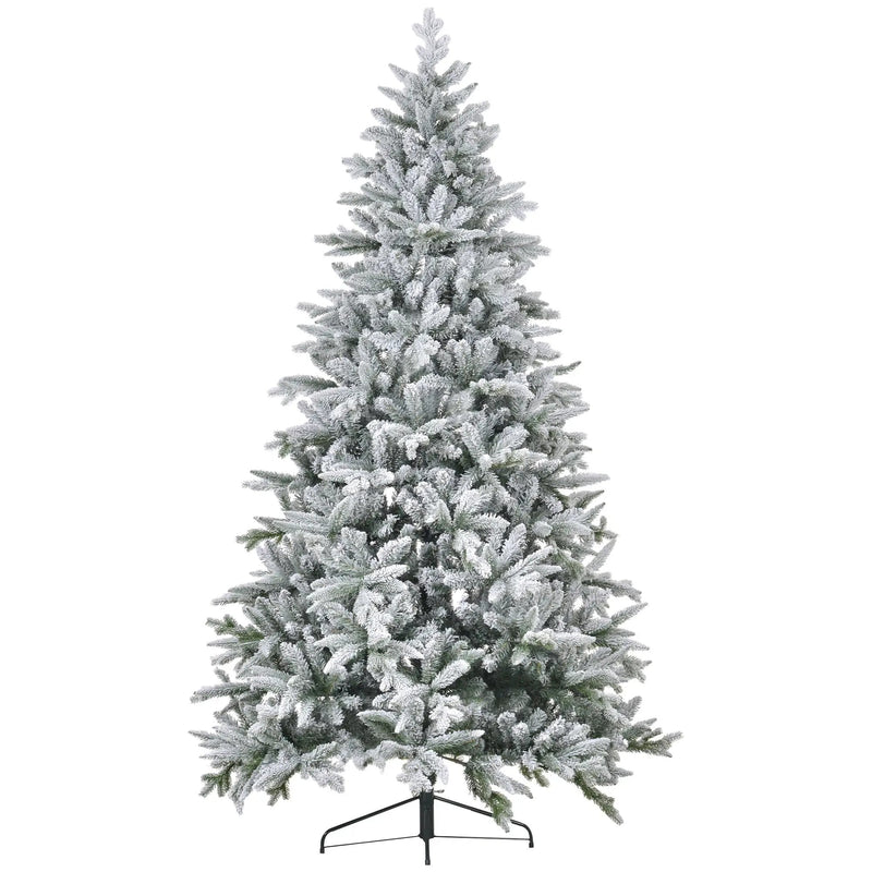 HOMCOM 8ft Snow Flocked Artificial Christmas Tree by HouseOfZazla