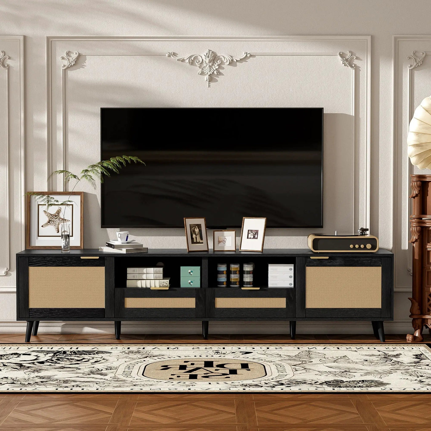 TV Stand Media Console With Cable Management by HouseOfZazla