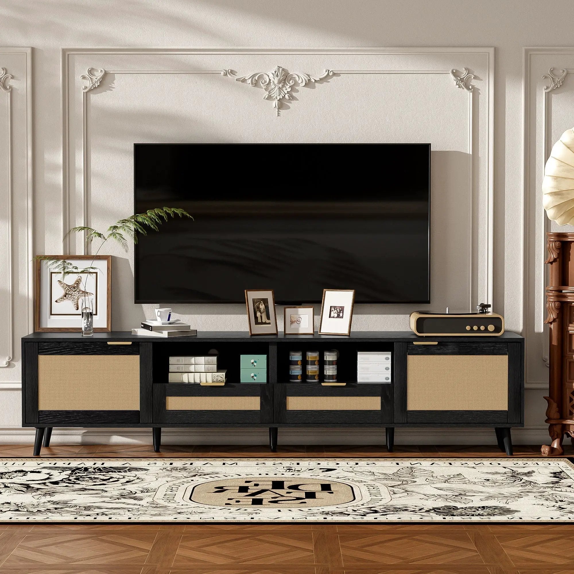 TV Stand Media Console With Cable Management by HouseOfZazla