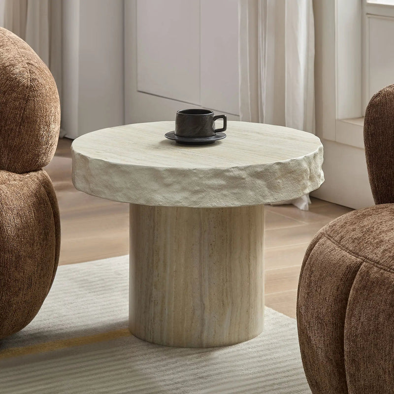 23.82 Inch Faux Mars Textural Patterns Coffee Table by HouseOfZazla