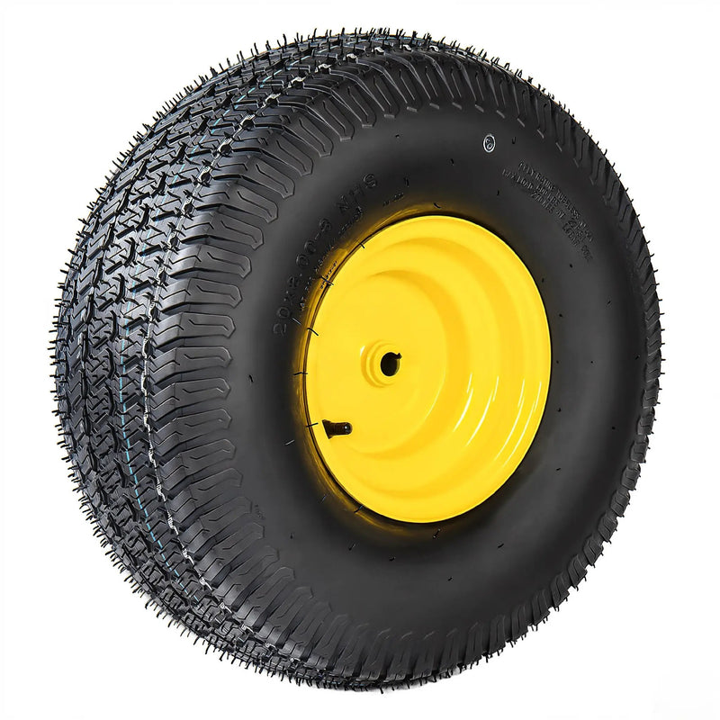 Set of 2 20x8.00-8 Lawn Mower Tires and Wheel Assembly by HouseOfZazla