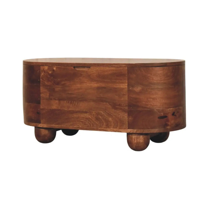 Solid Wood Curva Storage Trunk by HouseOfZazla