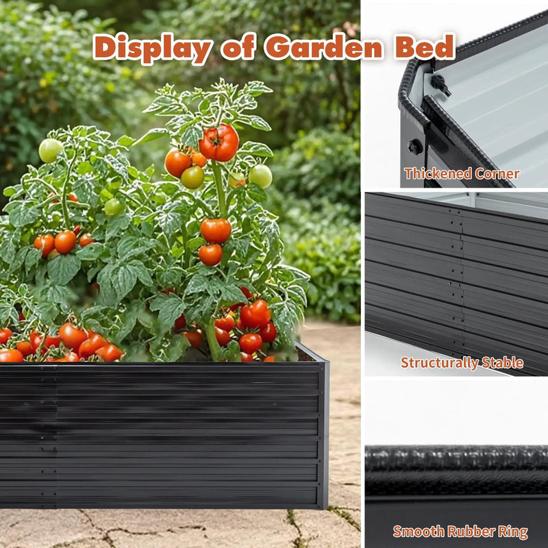 6x3x2 FT Metal Raised Garden Bed by HouseOfZazla