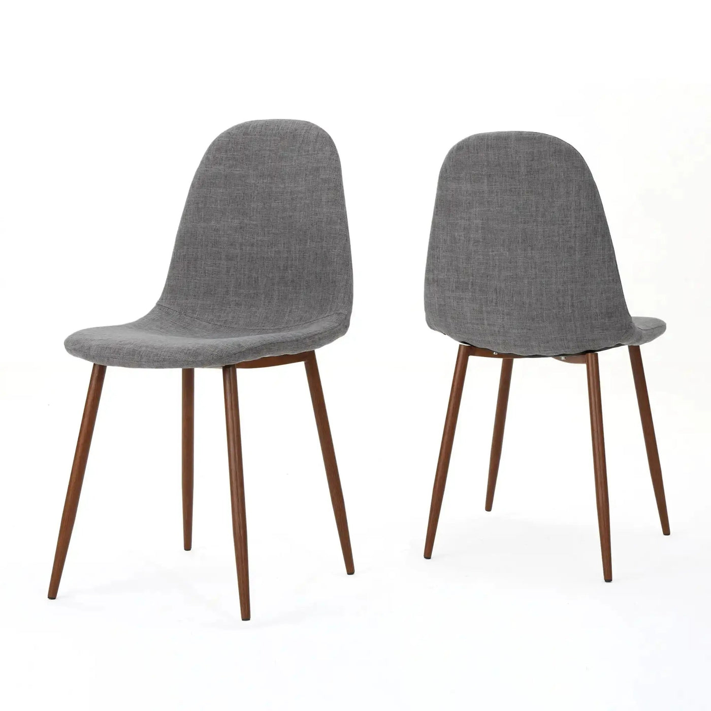 Modern Minimalist Fabric Dining Chair With Iron Legs by HouseOfZazla
