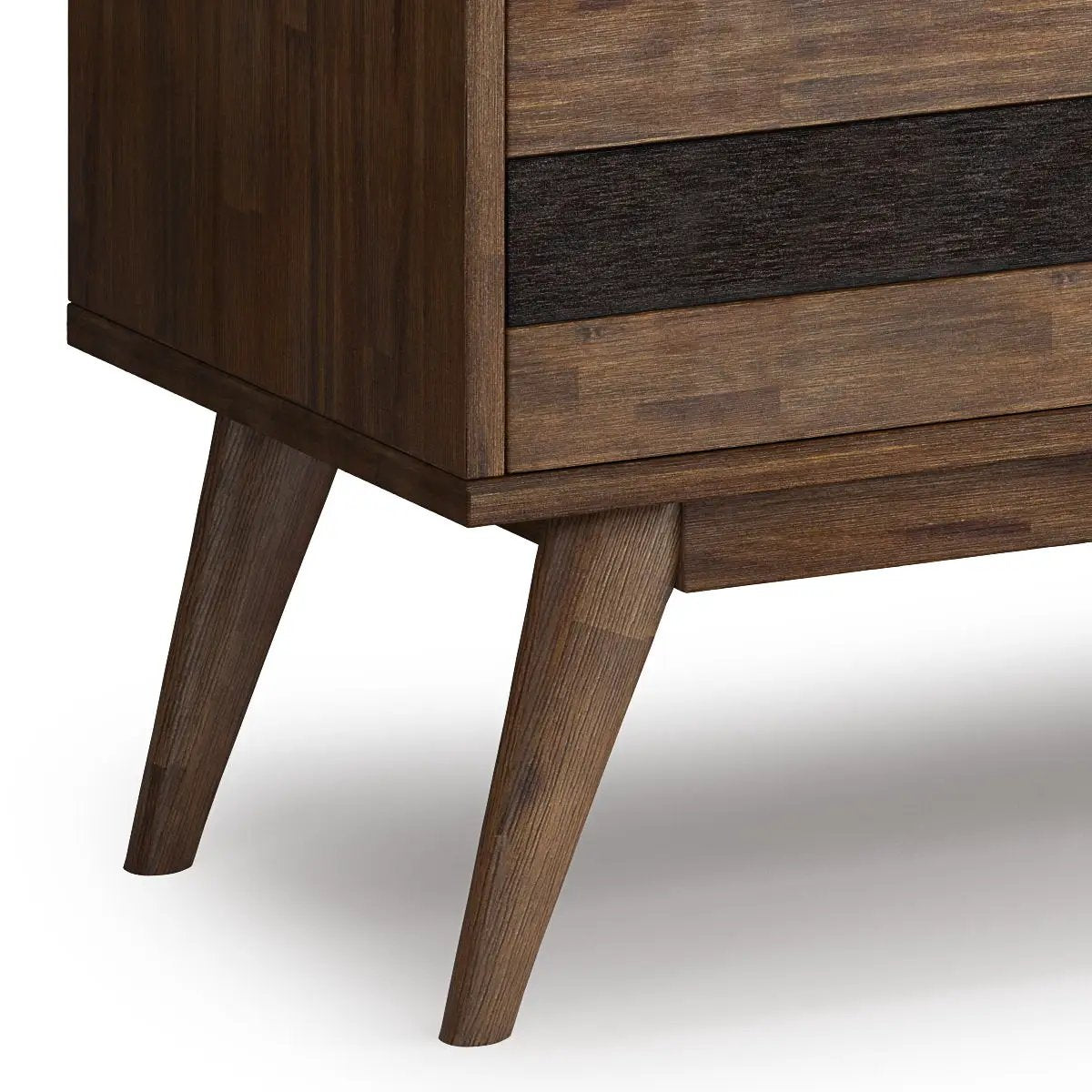 Clarkson - Low TV Stand - Rustic Natural Aged Brown by HouseOfZazla