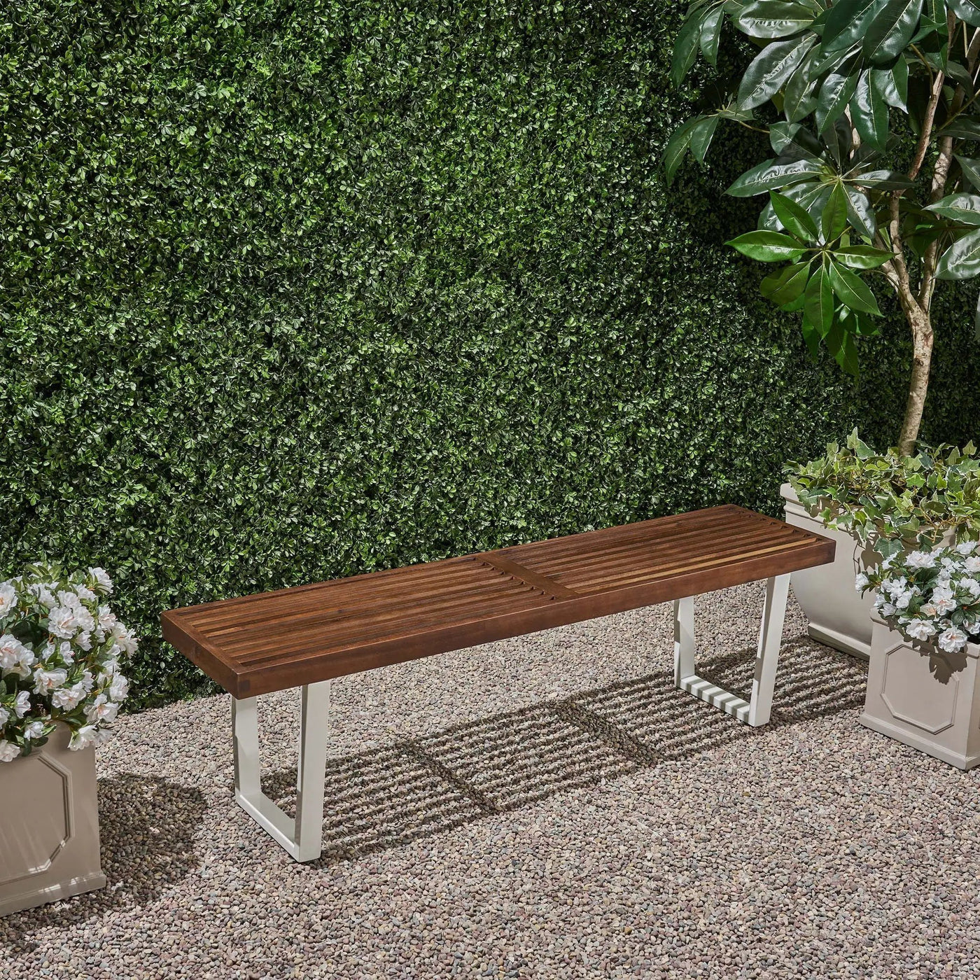 Intrinsic Outdoor Dining Bench With Slat Top by HouseOfZazla