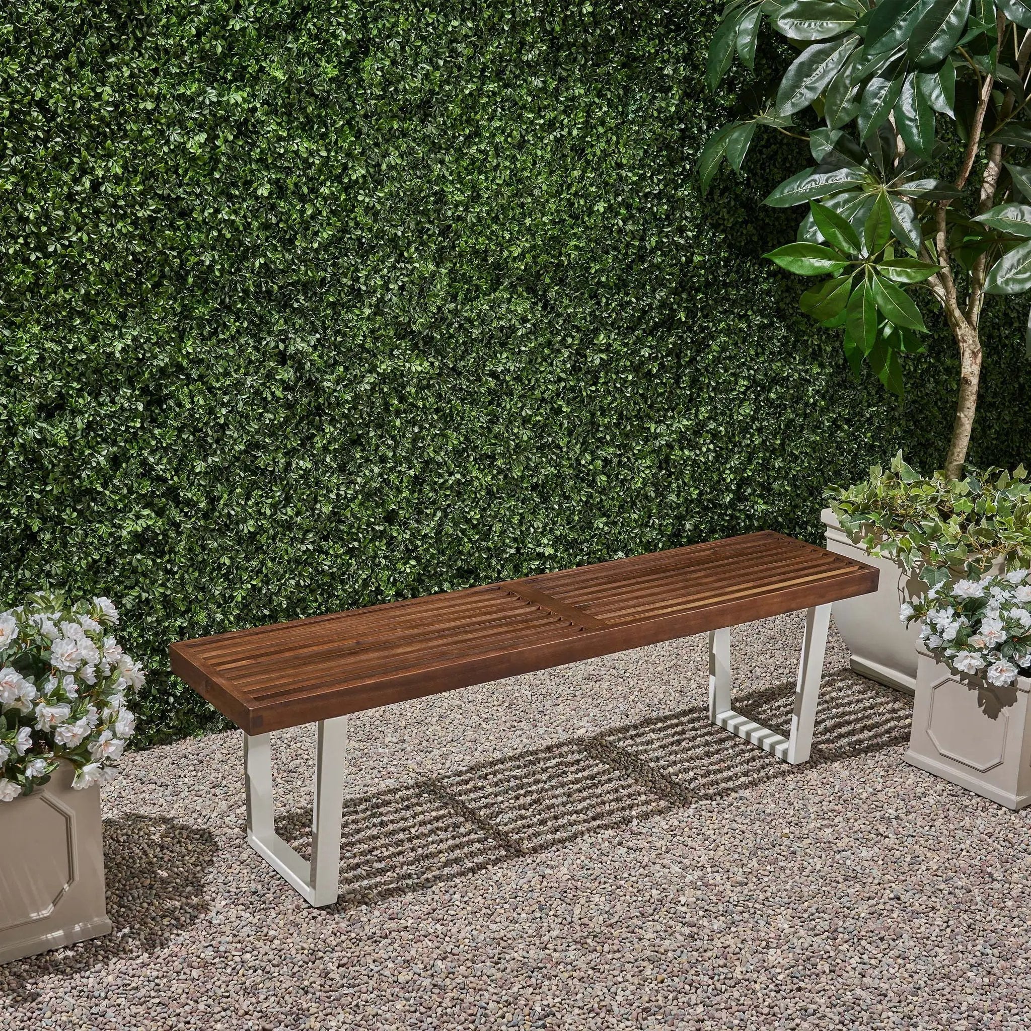 Intrinsic Outdoor Dining Bench With Slat Top by HouseOfZazla