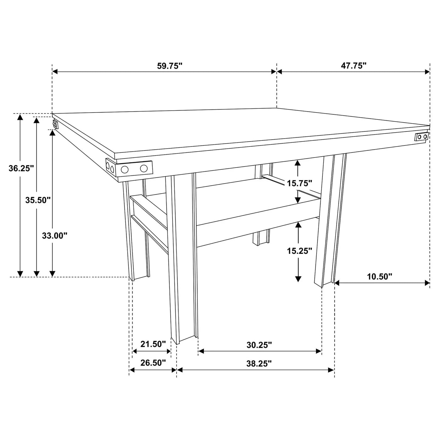 Walden - Counter Height Dining Set by HouseOfZazla