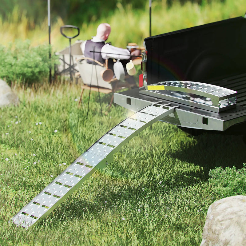7.5FT Heavy Duty Aluminum Loading Ramp Set for Pickup Truck Beds by HouseOfZazla
