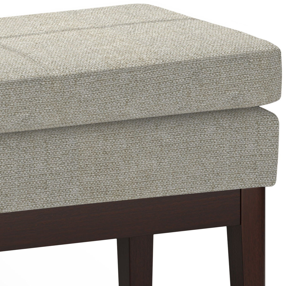 Mid-Century Ottoman Bench with Solid Wood Construction - Multiple Colors, photo 34 of 40