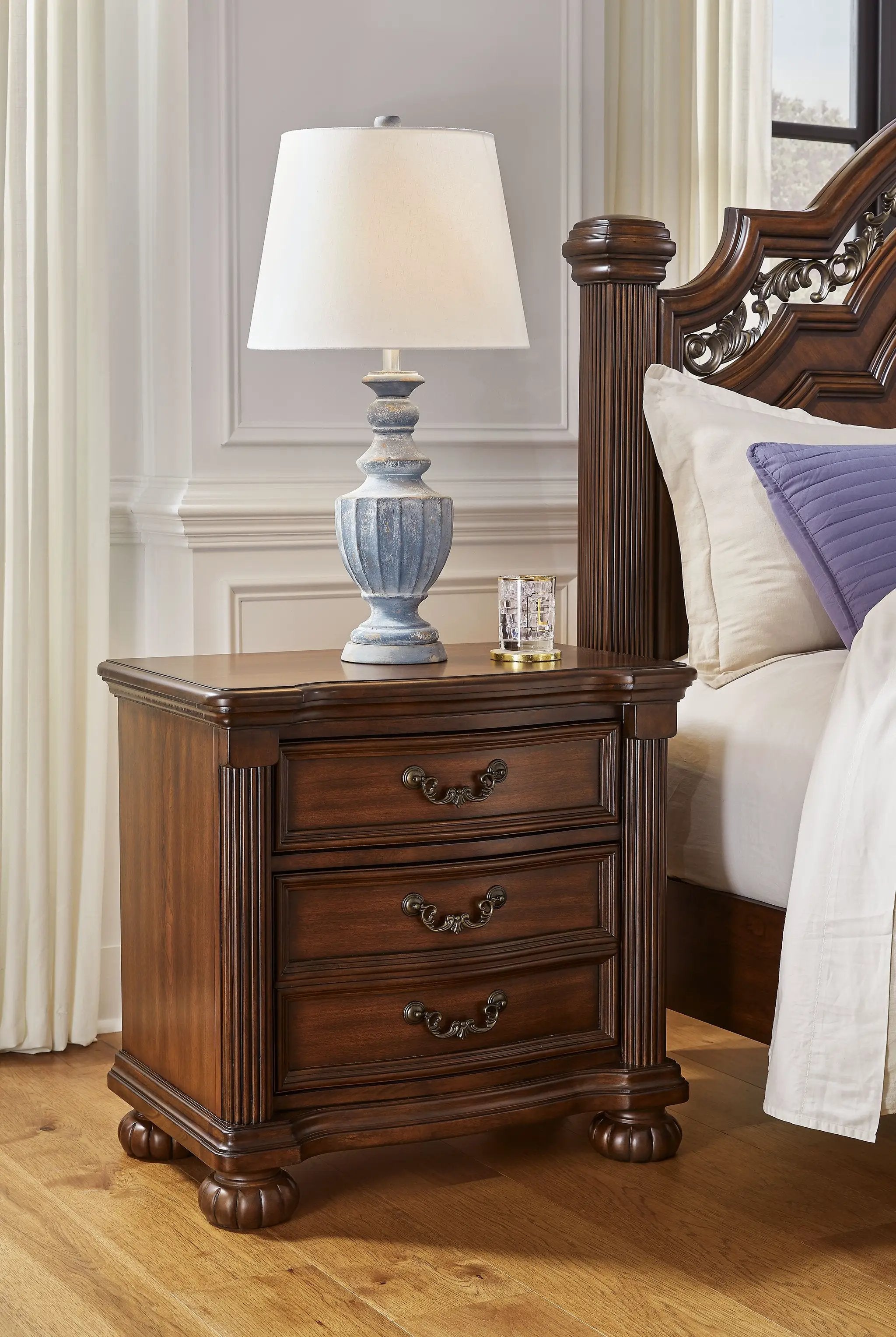 Lavinton - Three Drawer Night Stand - Brown by Unique Piece Furniture
