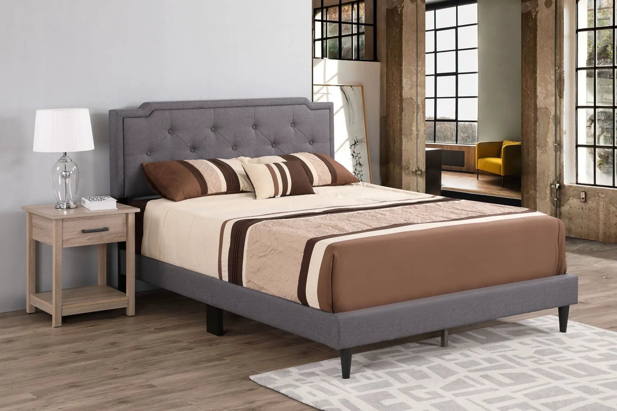 Button Tufted Bed Charming For Cozy Spaces by Unique Piece Furniture