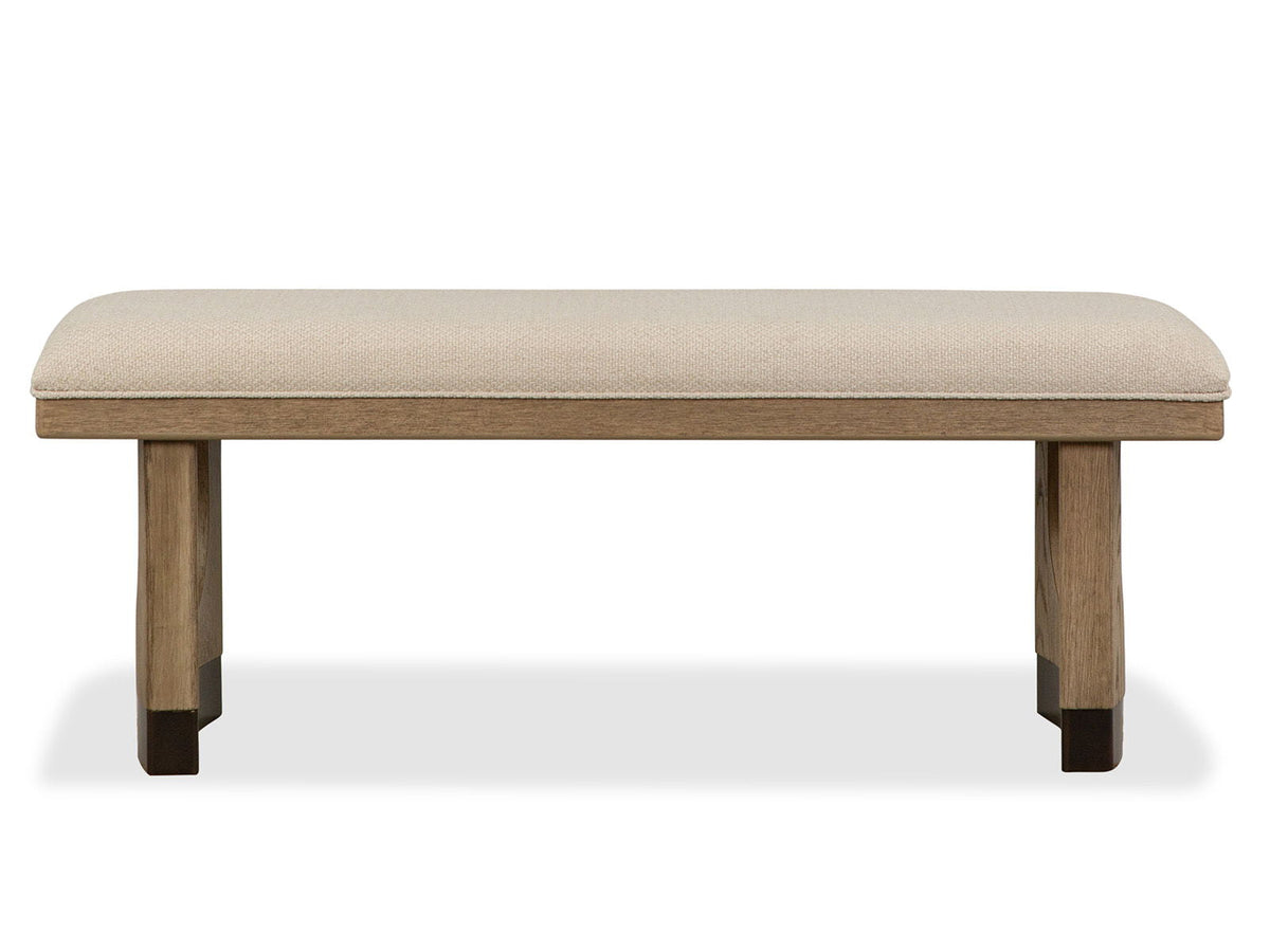 Tristan - Upholstered Backless Bench With U-Shaped Legs - Swiss Coffee, photo 6 of 7