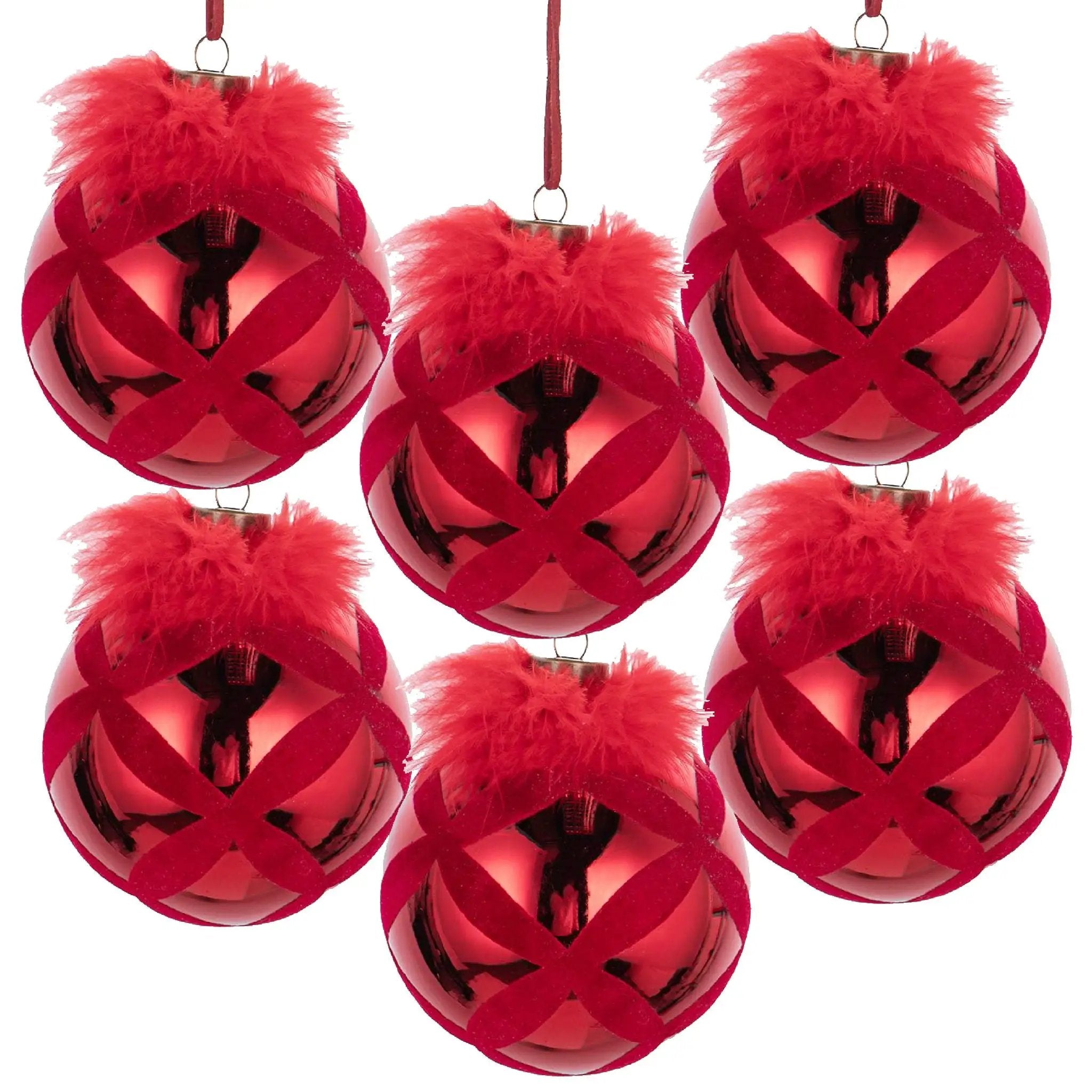 Christmas Ball Ornaments, Decorative Hanging Ball Tree Ornaments For Holiday Party Decorations by Unique Piece Furniture