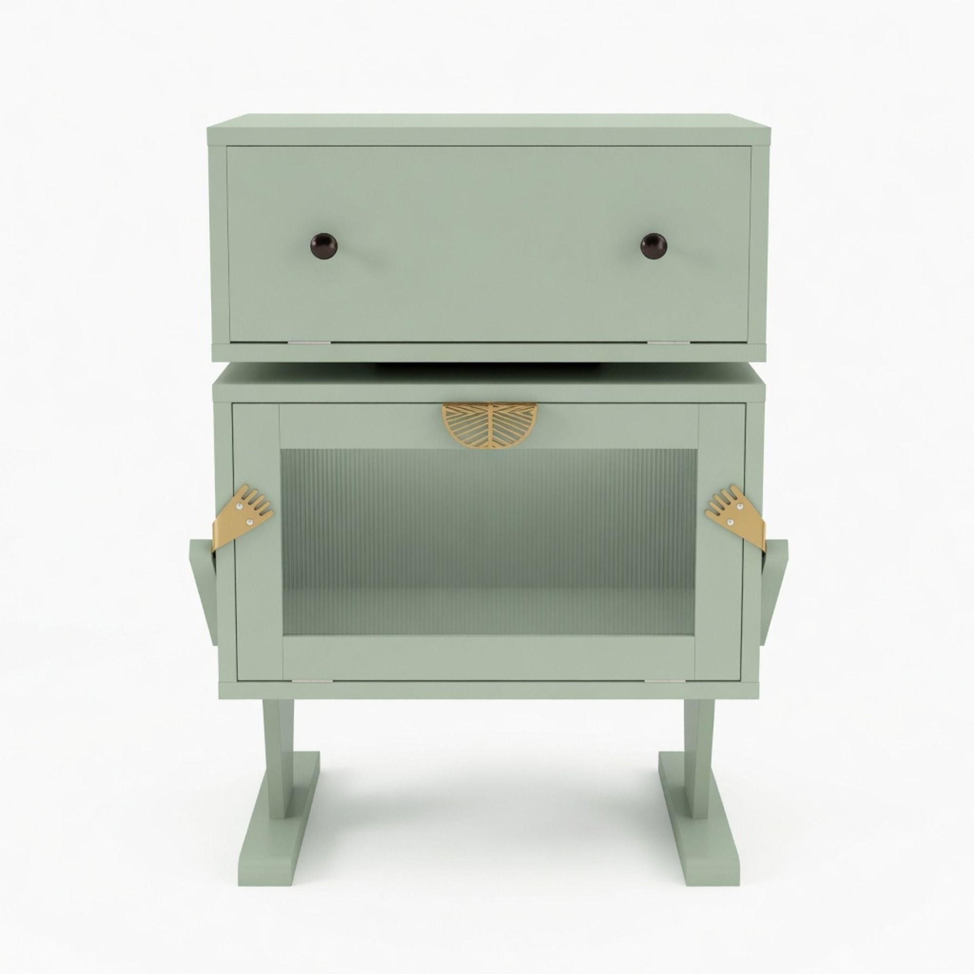 Robot LED Nightstand With 360° Rotating Drawer by HouseOfZazla