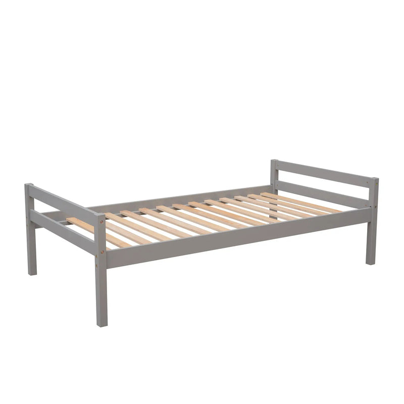 Loft Bed With Stand Alone Bed, Storage Staircase, Desk, Shelves, And Drawers by HouseOfZazla