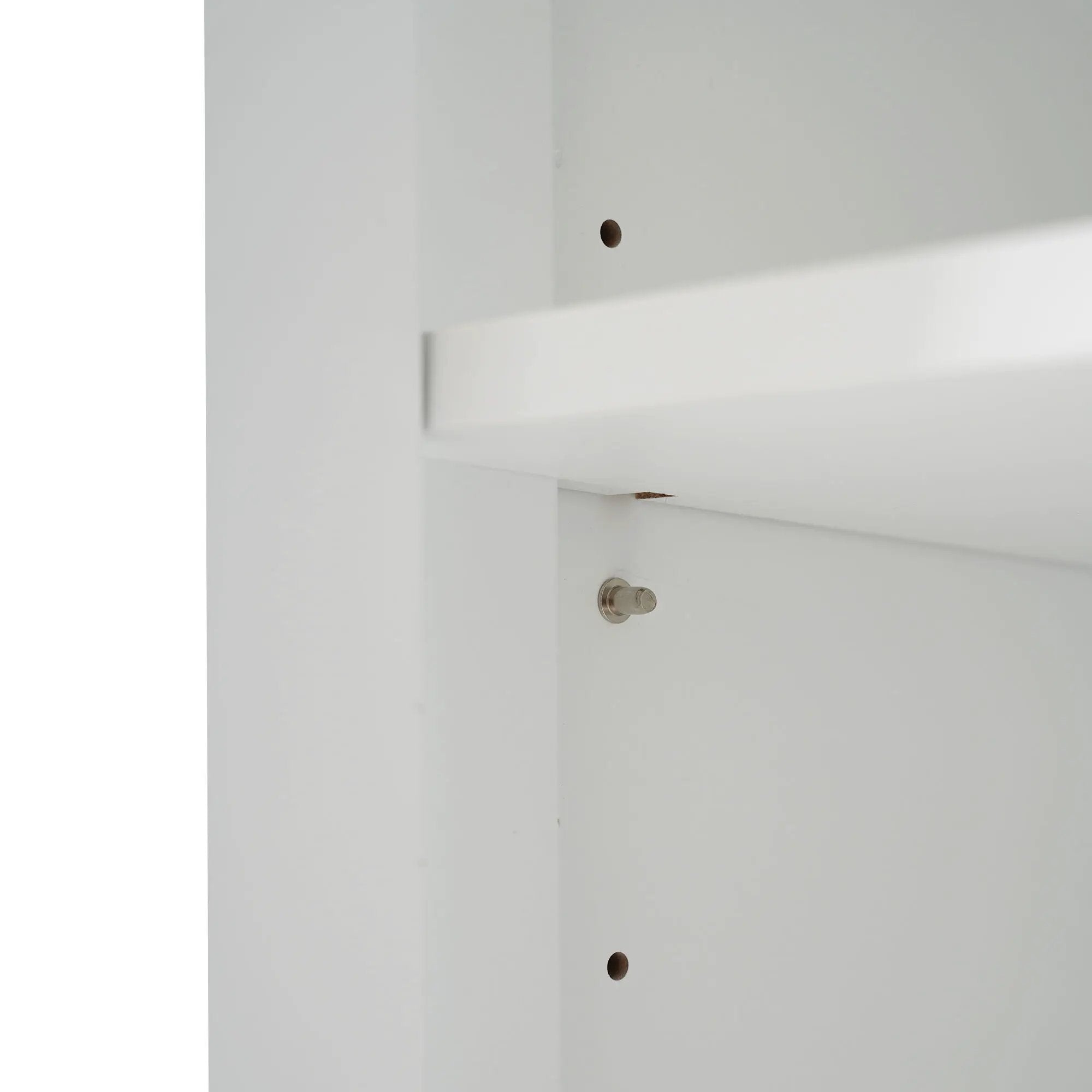 Freestanding Tall Bathroom Cabinet With Adjustable Shelves, Drawers, Soft Close Glass Doors by HouseOfZazla