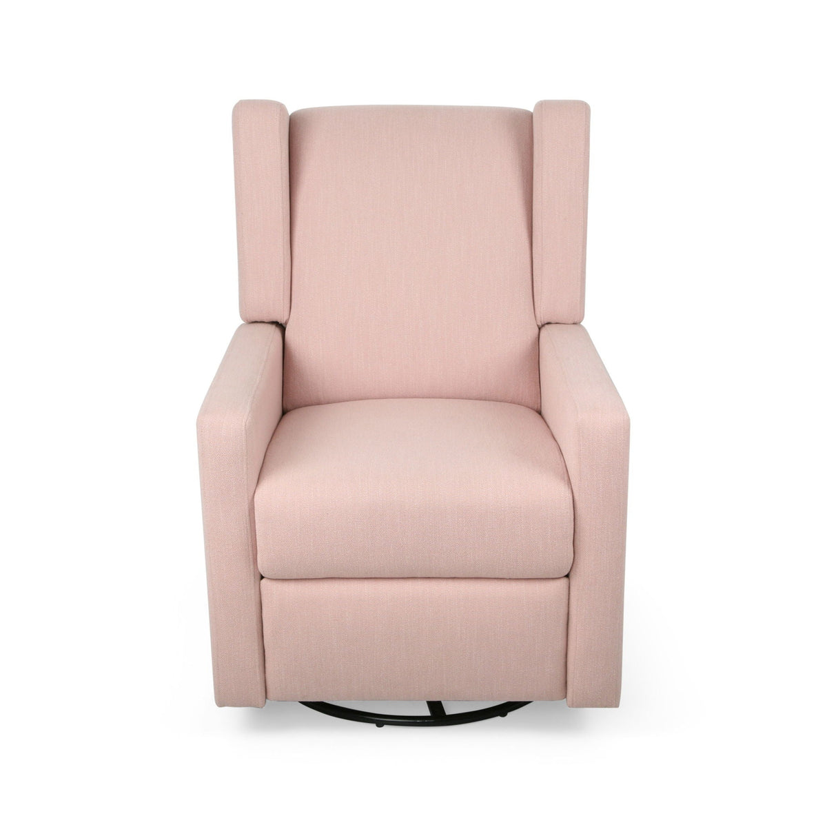 Landau Contemporary Fabric Upholstered Swivel Recliner, photo 17 of 21