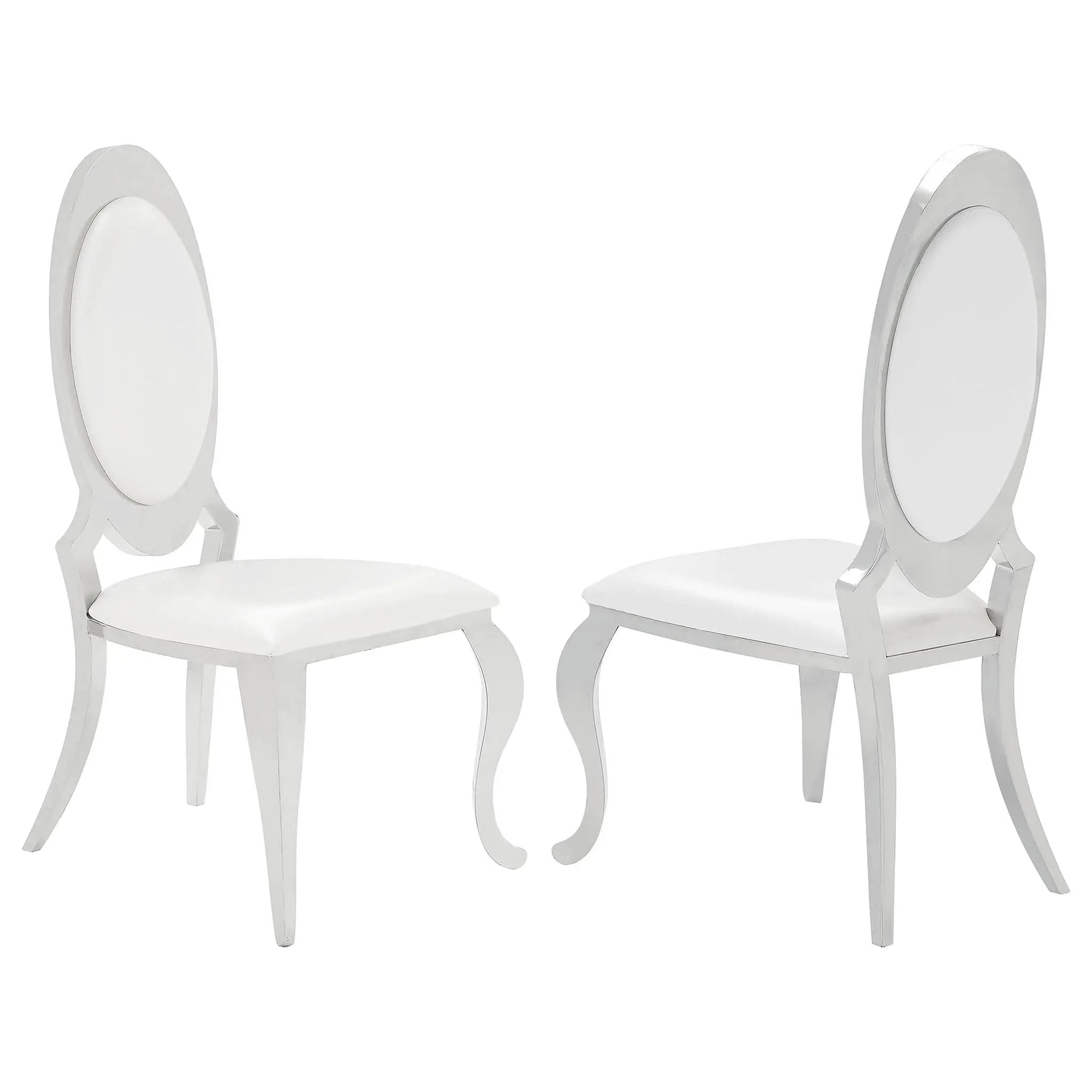 Anchorage Upholstered Dining Chair Cream White (Set of 2) by Unique Piece Furniture