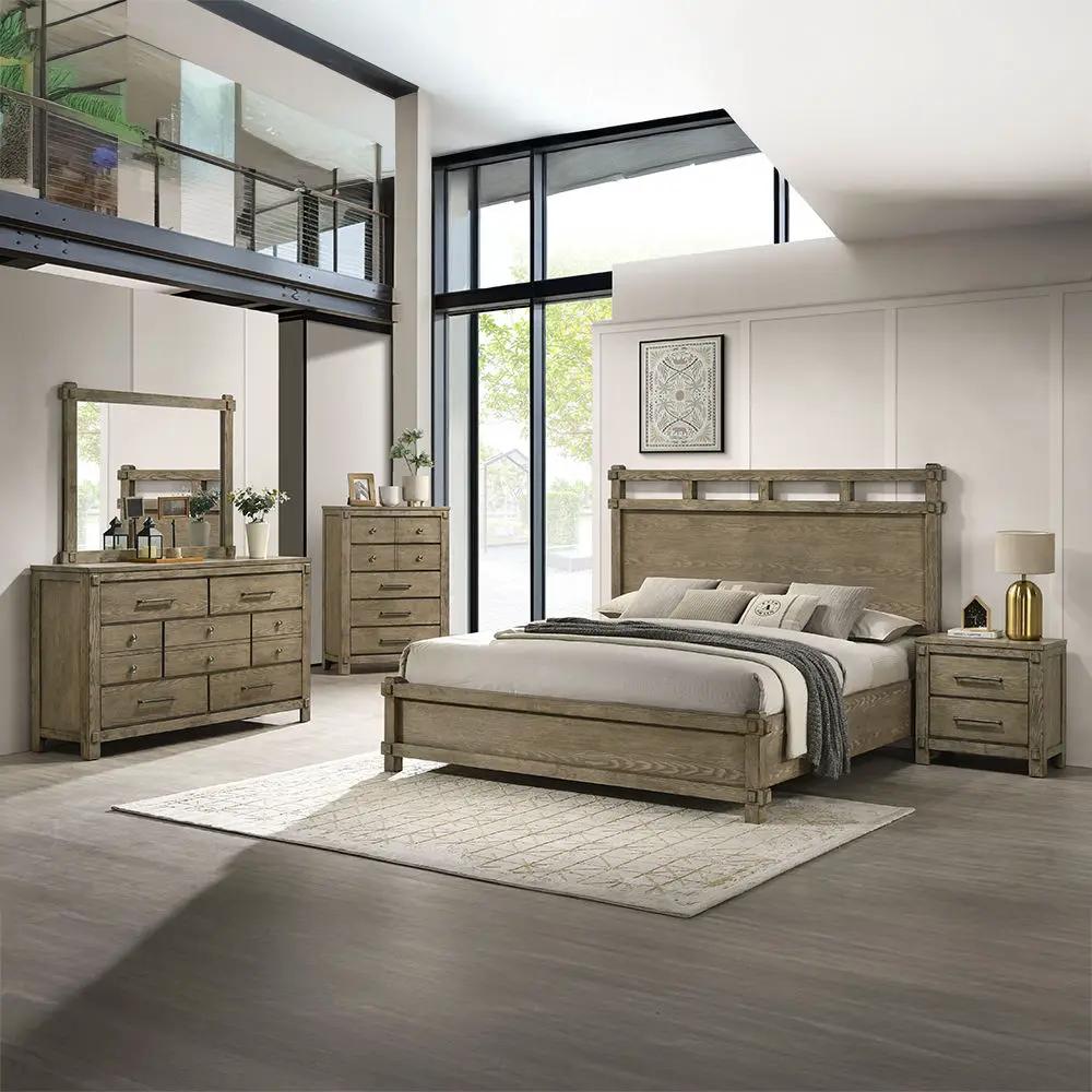 Colton - Mirror - Antique White Oak by Unique Piece Furniture