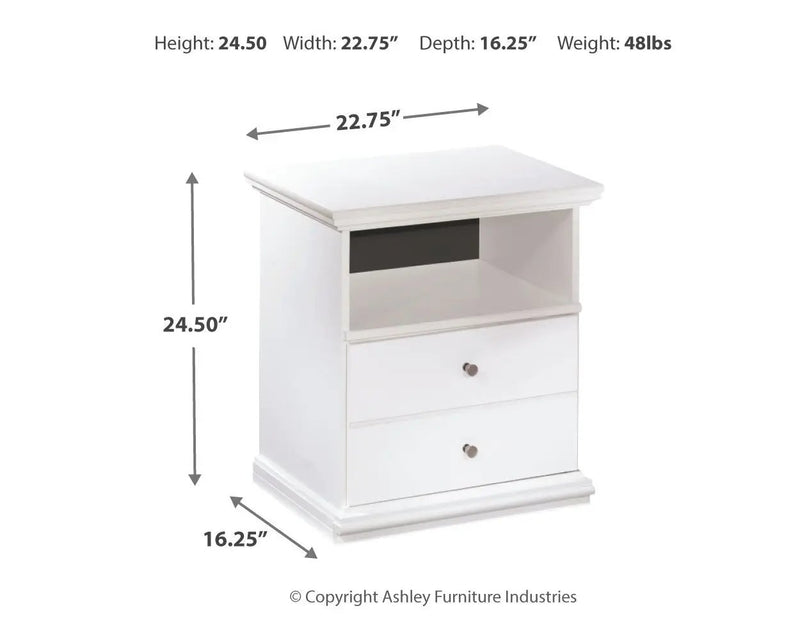 Bostwick Shoals - One Drawer Night Stand - White by Unique Piece Furniture