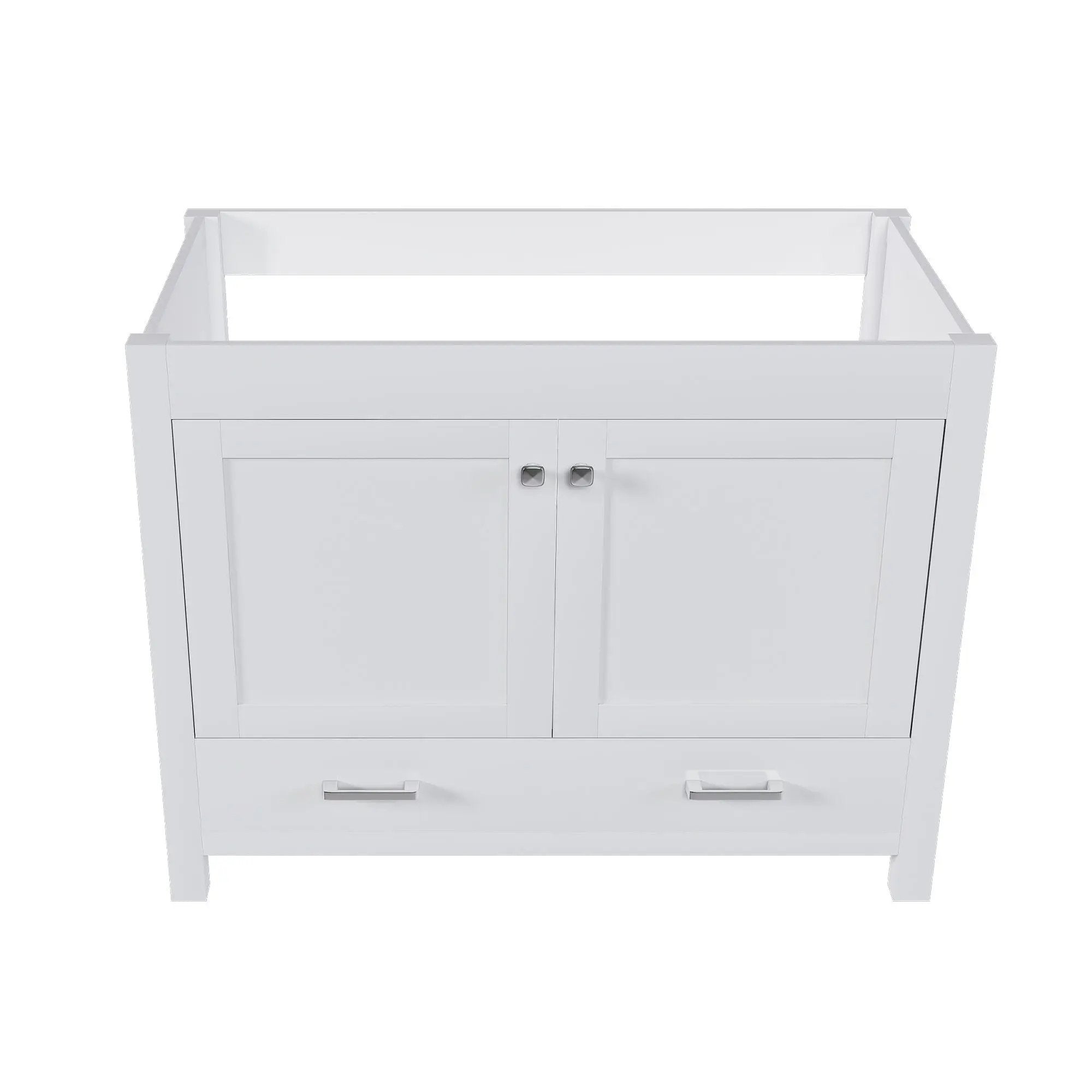 42" Bathroom Vanity Base With Doors And Drawer - White by HouseOfZazla