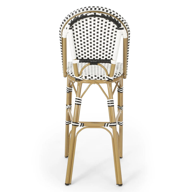 Outdoor PE Rattan French Barstool Set by HouseOfZazla