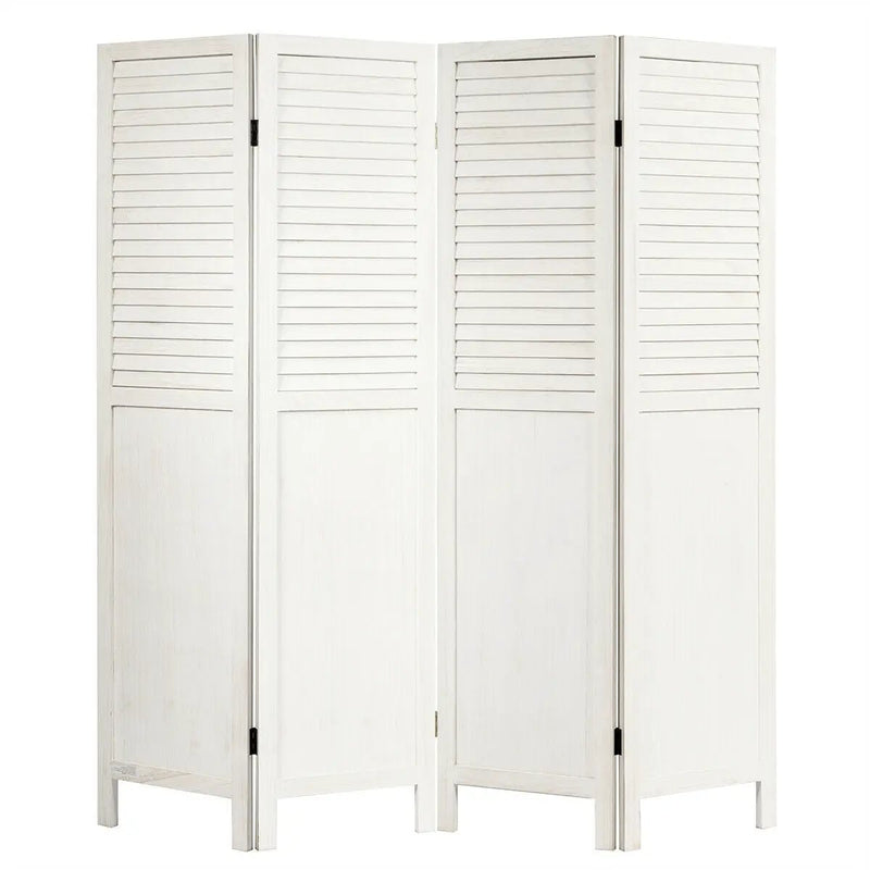5.6 Ft Tall 4 Panel Folding Privacy Room Divider by DirectDeals