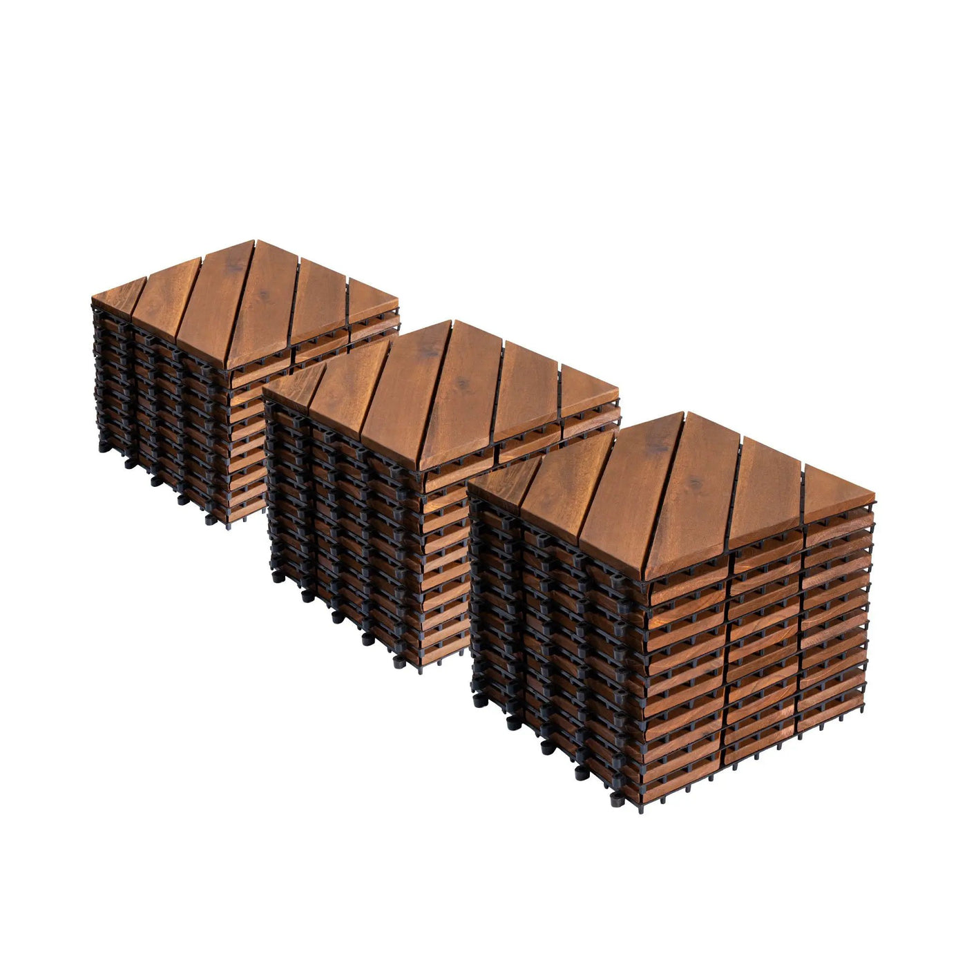Interlocking Deck Tiles, Diagonal Pattern Outdoor Decking by HouseOfZazla