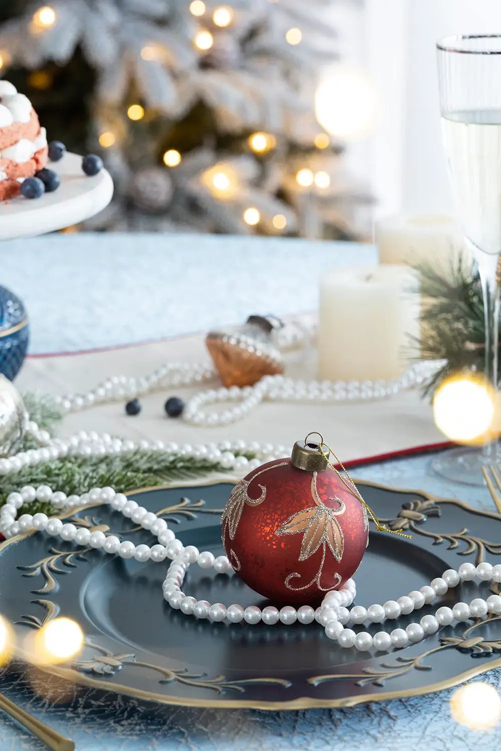 Christmas Ball Ornaments Decorative Hanging Tree Ornaments For Holiday Party Decorations by HouseOfZazla