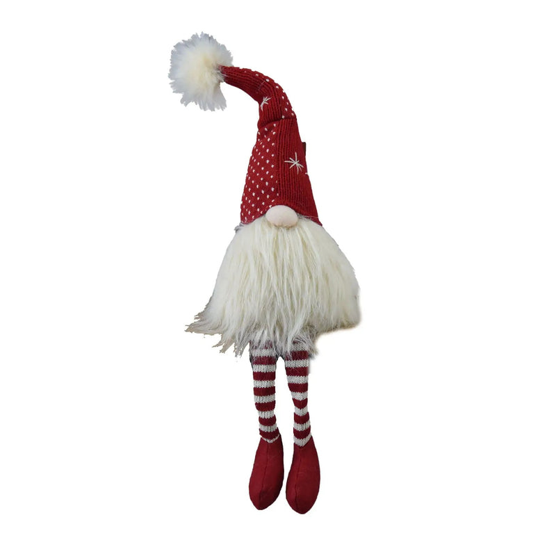 Christmas Gnomes Decorations, Christmas Table Home Ornaments For Holiday Party Gifts (Set of 2) - White / Red by Unique Piece Furniture