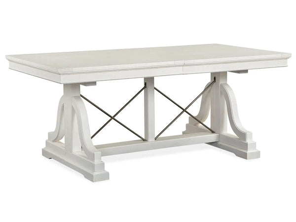 Heron Cove - Trestle Dining Table - Chalk White
