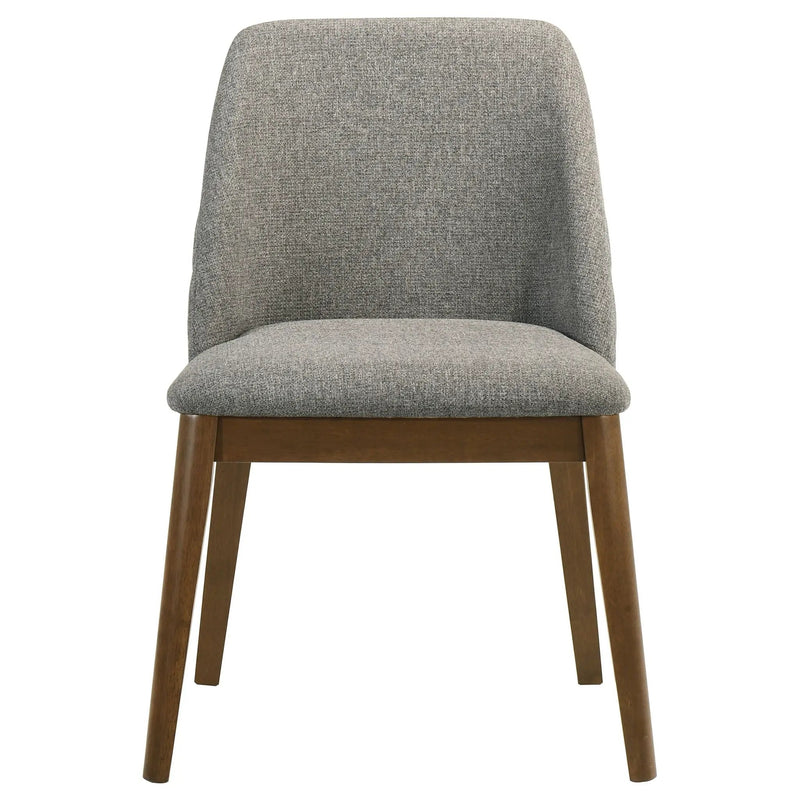 Franklin Upholstered Dining Side Chair Grey (Set of 2) by Unique Piece Furniture