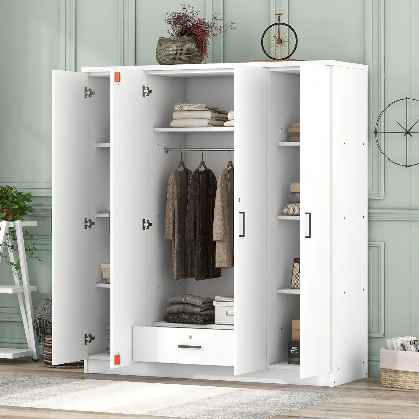 4 Door Wardrobe With 1 Drawer by Unique Piece Furniture