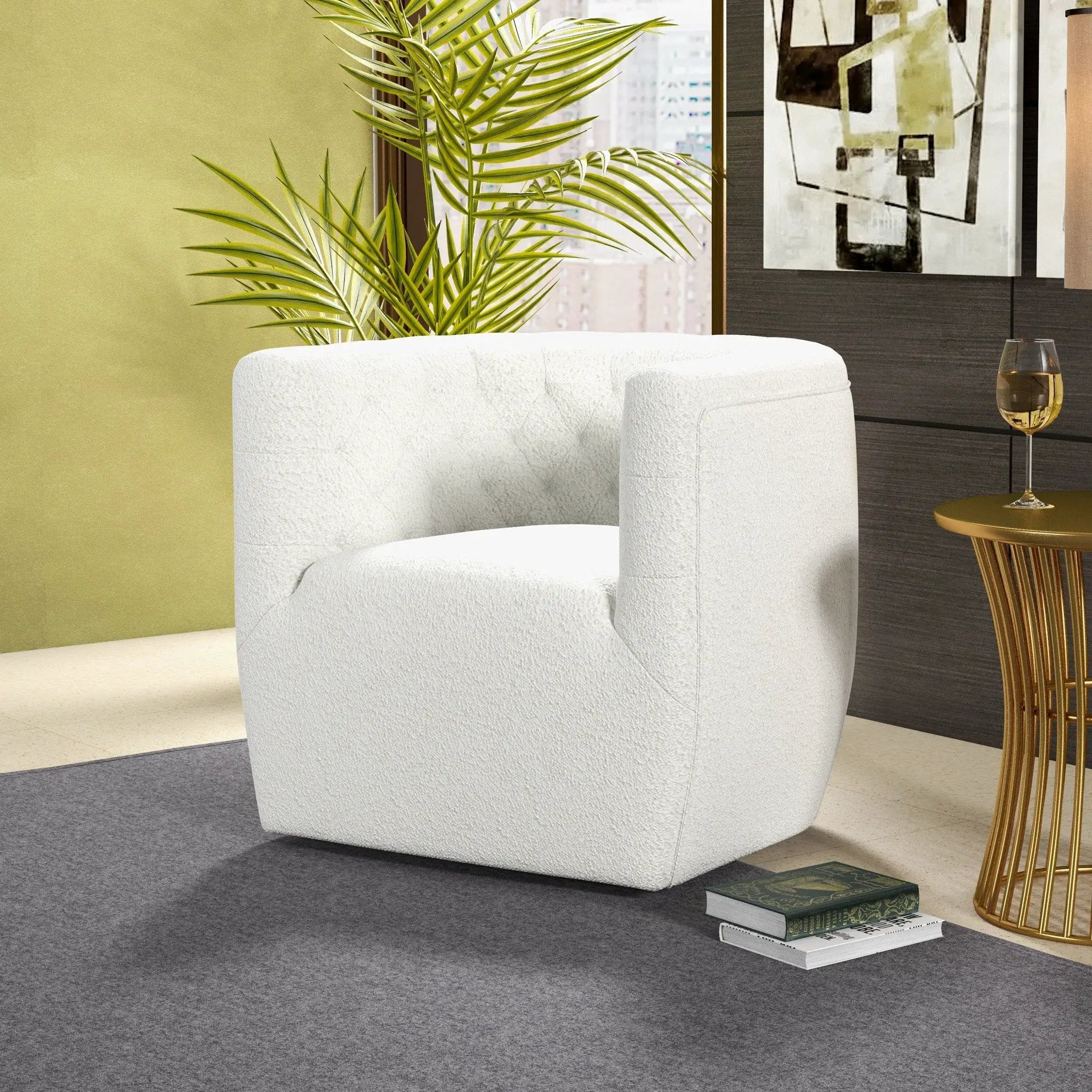 Delaney - Ergonomic Design Swivel Chair by HouseOfZazla