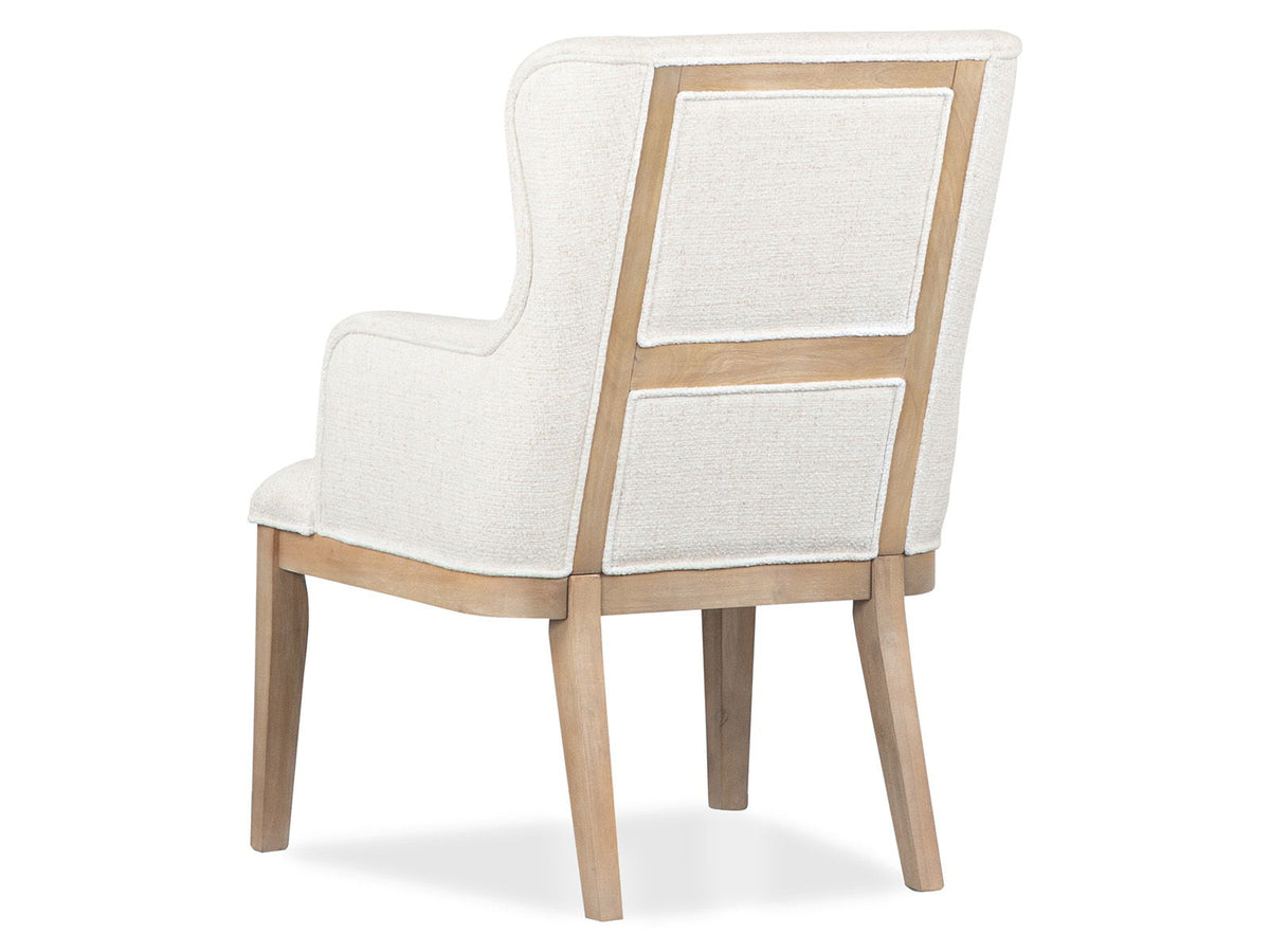 Somerset - Dining Arm Chair With Upholstered Seat & Back (Set of 2) - Butternut and Omari Natural, photo 6 of 7