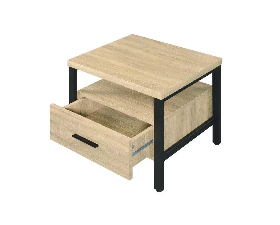 Yawan - Accent Table - Oak & Black by Unique Piece Furniture