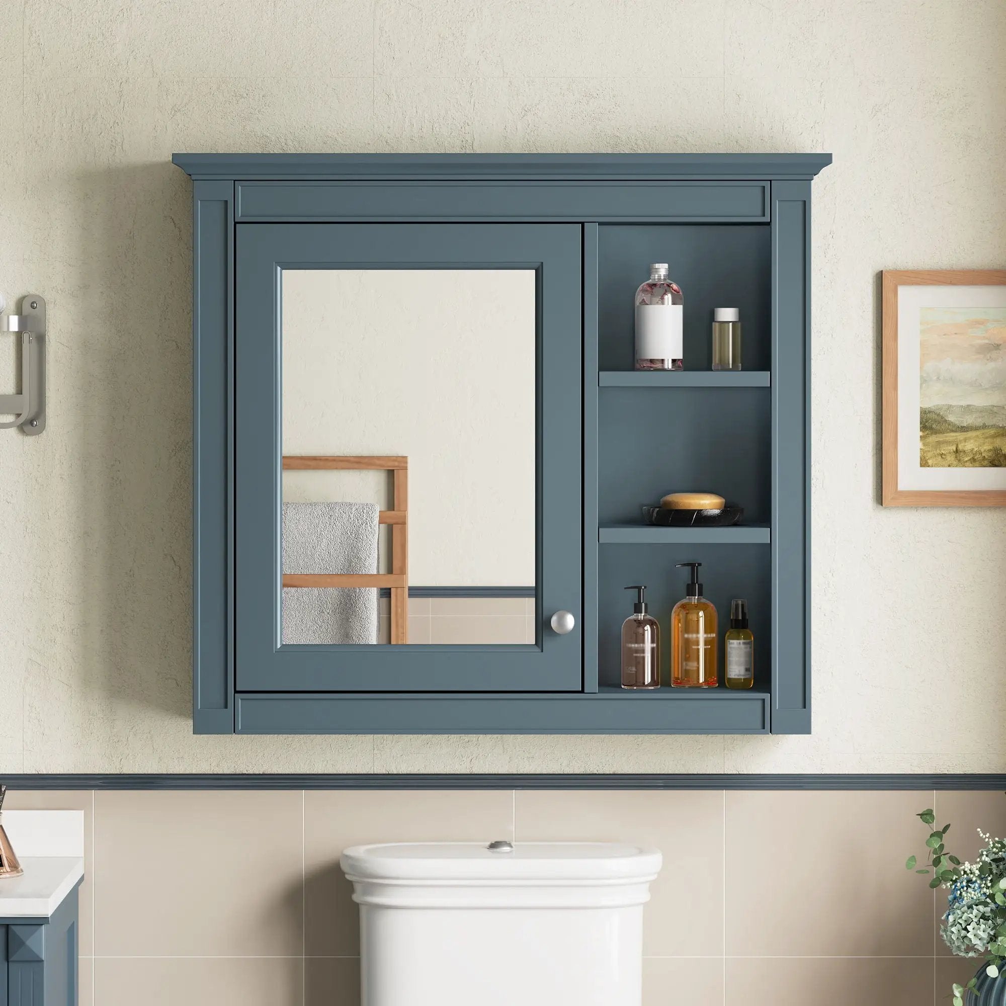Modern Wall-Mounted Medicine Cabinet With Mirror by Unique Piece Furniture