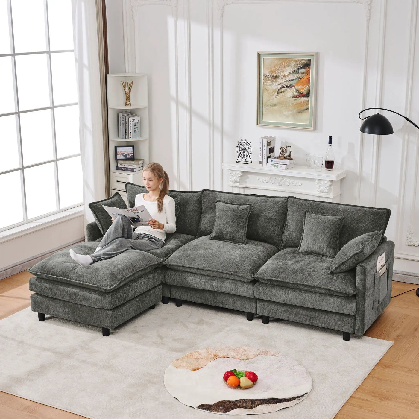 Sofa With Modular Design by HouseOfZazla