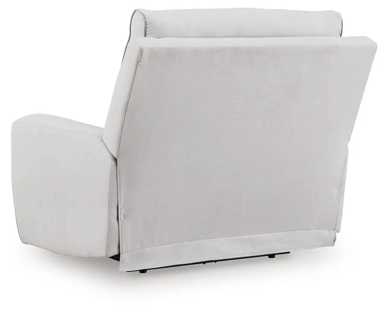 Social Pointe - Power Recliner / Adjustable Headrest - Pearl / Ash by Unique Piece Furniture