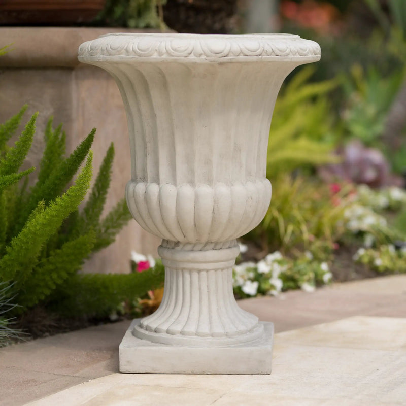 26.5" H Classic Antique White Italian Urn Planter by HouseOfZazla