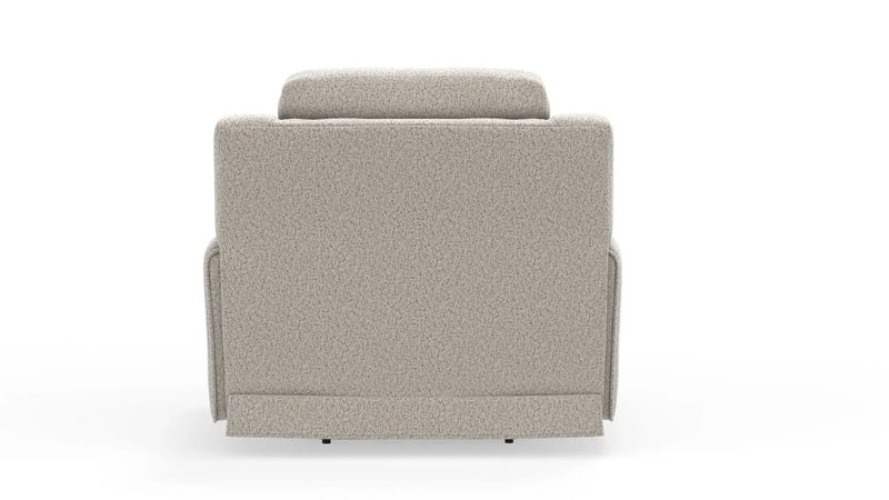 Micah - Power Headrest Power Deep Seat Lay Flat Recliner - Oatmeal by Unique Piece Furniture